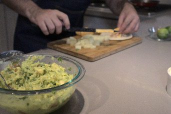 Guacamole para montaditos de pollo Friko